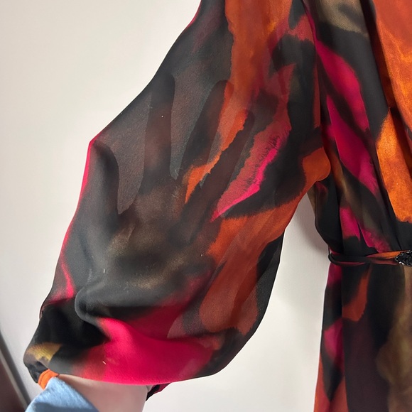 Y2K TAPE MEASURE Sheer Abstract Beaded Top Indie Sleeze Whimsigoth Glam Size XL - Picture 8 of 12